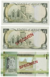 Jersey. 1/1/1 Pound. Banknotes. Type ND. - UNC.