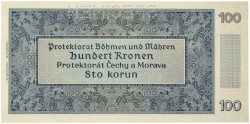 Bohemen en Moravië. 100 Korun. Banknote. Type 1940. - UNC.