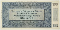 Bohemen en Moravië. 100 Korun. Banknote. Type 1940. - UNC.