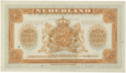 Nederland. 2½ Gulden. Muntbiljet. Type 1943. - UNC.