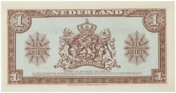 Nederland. 1 Gulden. Muntbiljet. Type 1945. - UNC.