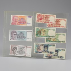 World. 75 Banknotes different countries and denominations. - Album - UNC.