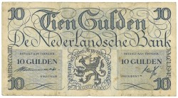 Nederland. 10 Gulden. Misdruk. Type 1945. - Fraai.