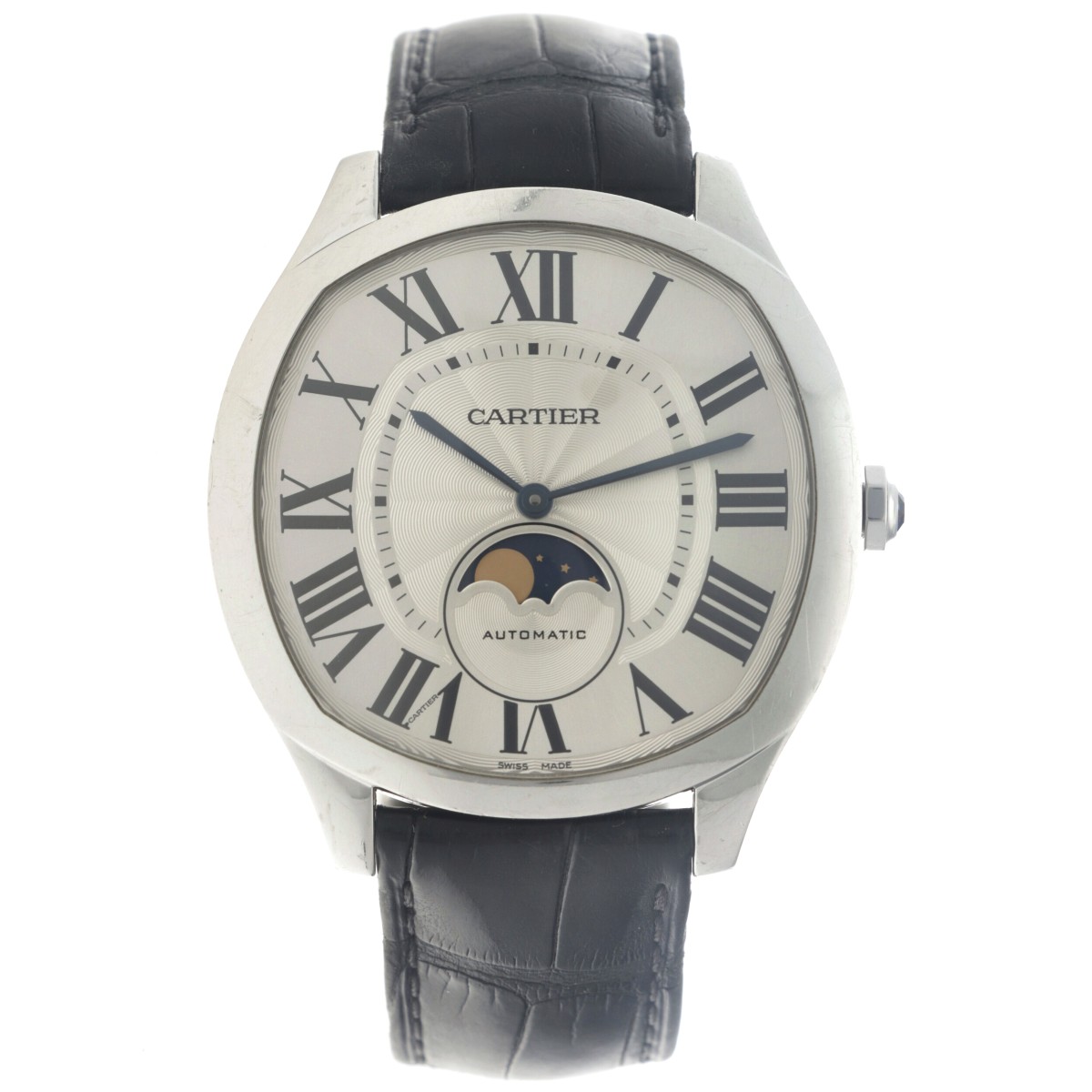 No Reserve - Cartier Drive de Cartier Moonphase WSNM0008 - Herenhorloge. 