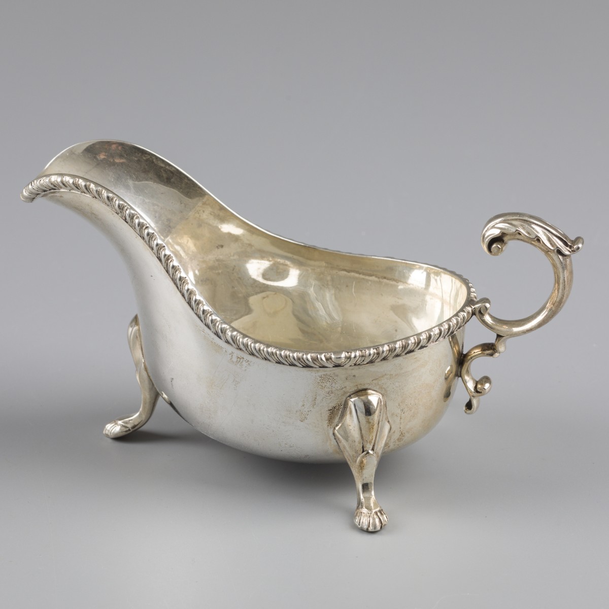 Saucière / Sausboot zilver.