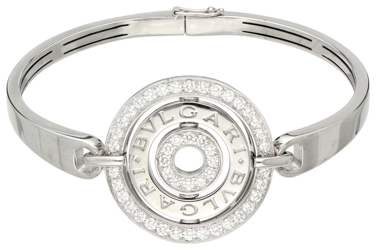 Bvlgari 18K witgouden 'Astrale' armband bezet met ca. 0.94 ct. diamant.