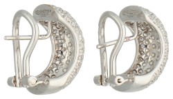 Leo Pizzo 18K witgouden oorstekers bezet met ca. 1.65 ct. diamant.