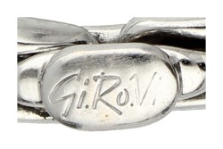 No Reserve - Gi.Ro.Vi. 18K witgouden schakelarmband.