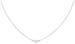 Platina collier met Art Deco-stijl hanger bezet met ca. 0.71 ct. diamant.