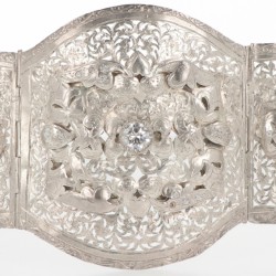 Bruidsceintuur zilver.