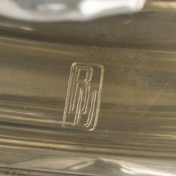 Saucière / sausboot Art Deco, zilver.