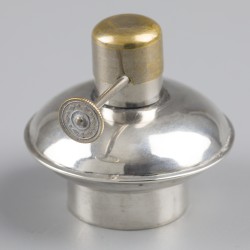 Komfoor met brander, M.J. Nolet, Leeuwarden 1879, zilver.