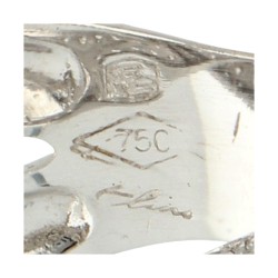 No Reserve - 18K Witgouden crossover ring bezet met ca. 1.16 ct. diamant.
