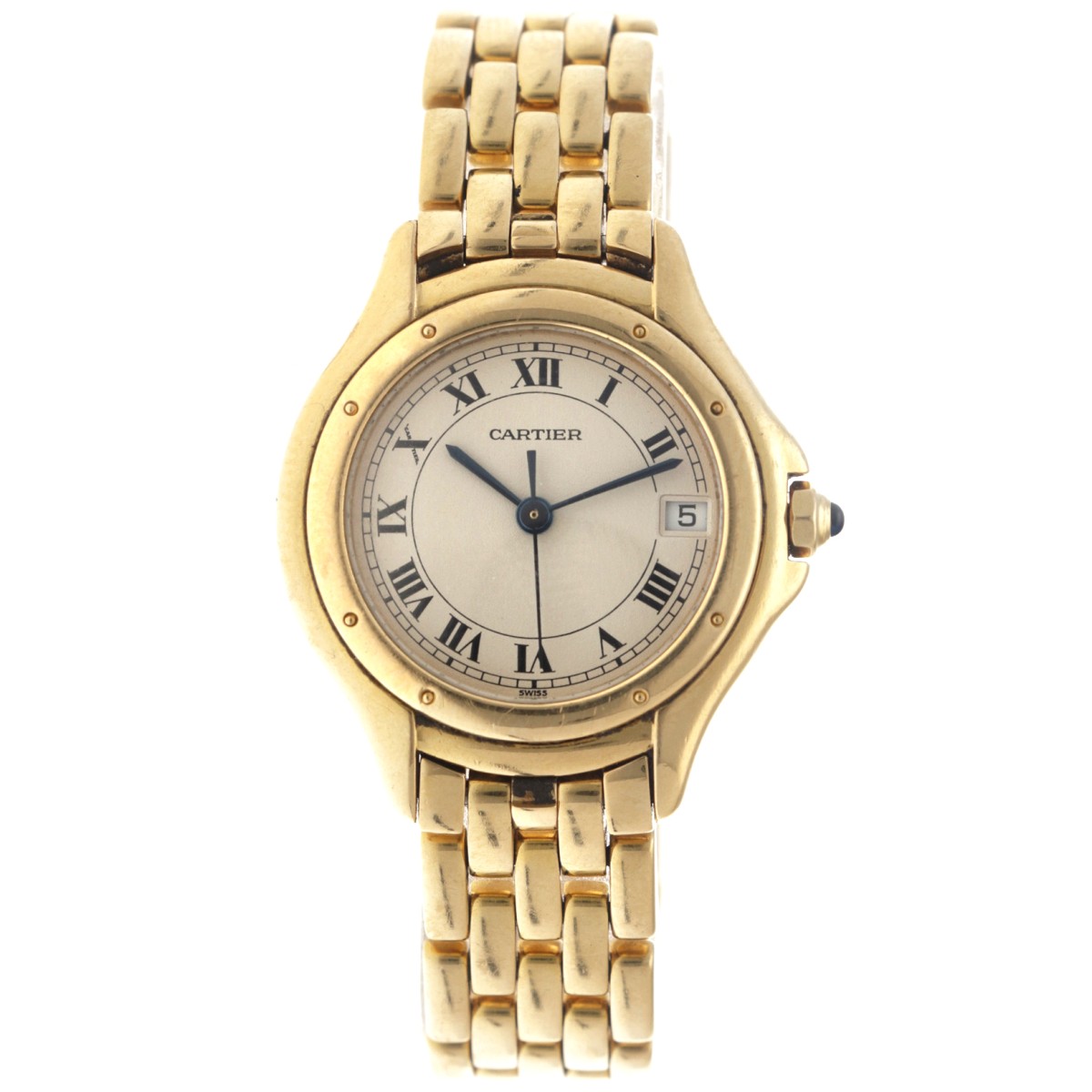 Cartier Panthère Cougar 117000 R 18K. - Dameshorloge. 