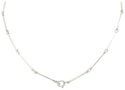 David Andersen sterling zilveren collier en modernistische hanger.