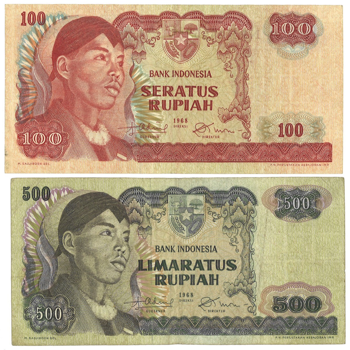 Nederland. 100/500 Gulden. Banknote. Type 1968. - Zeer Fraai.