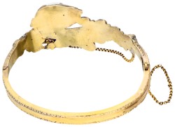 Antieke 18K geelgouden bangle armband 