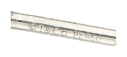 No Reserve - Tiffany & Co. platina 'Victoria' oorstekers bezet met 0.38 diamant.