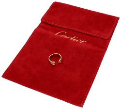 Cartier 'C de Cartier Trinity' 18K tricolour gouden ring.