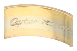 Cartier 'C de Cartier Trinity' 18K tricolour gouden ring.