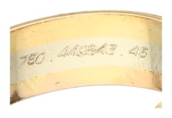 Cartier 'C de Cartier Trinity' 18K tricolour gouden ring.