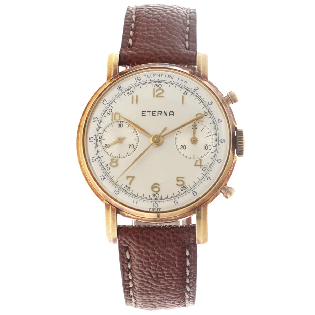 Eterna Vintage 18K. chronograph - Herenhorloge. 