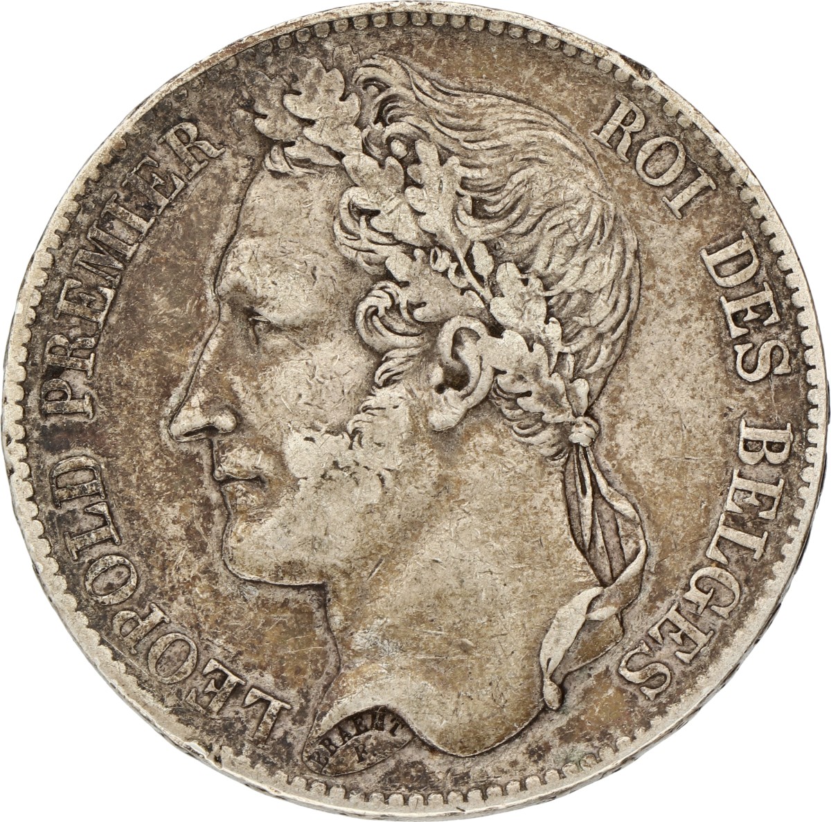 Belgium. Leopold I. 5 Francs. 1847.