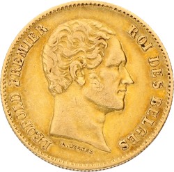 Belgium. Leopold I. 25 Francs. 1848. VF +.