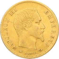 France. Napoleon III. 5 Francs. 1859 BB. VF +.