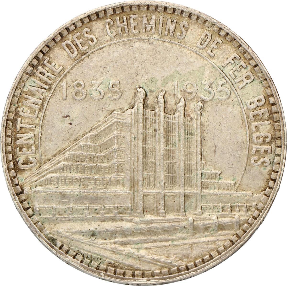 Goudwisselkantoor auction: Belgium. Leopold III. 5 Francs. 1935 - FR. VF / XF.