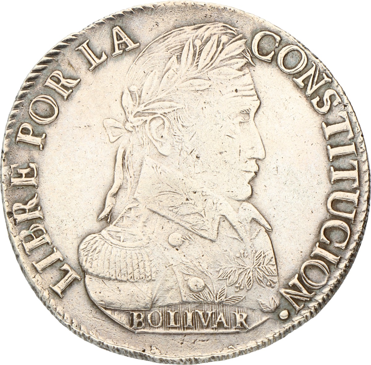 Bolivia. Republic. 8 Soles. 1829 I M. VF +.