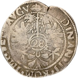 German states. Emden. Ferdinand III. Gulden or 28 stuber. ND (1637 - 1653). VF.