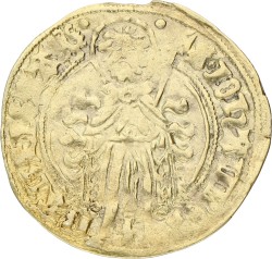 St. Jans goudgulden. Gelderland. Arnold van Egmond. Z.j. (1423 - 1427). Zeer Fraai +.