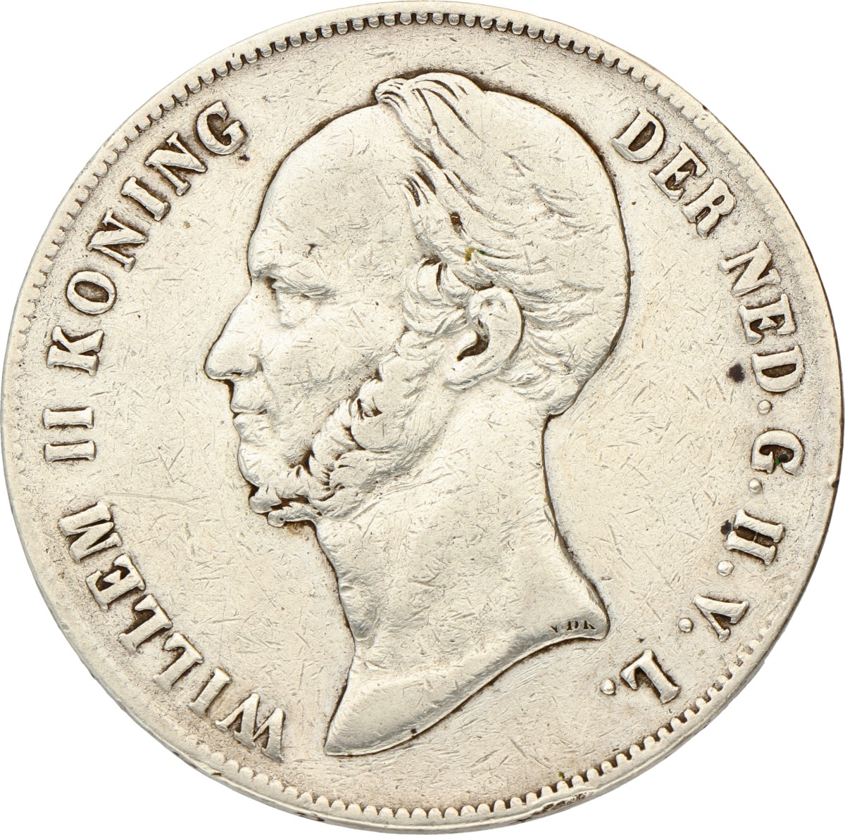 2½ Gulden. Willem II. 1849. Zeer Fraai -.