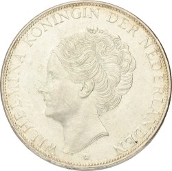 2½ Gulden. Wilhelmina. 1938 Grofhaar. Prachtig / UNC.