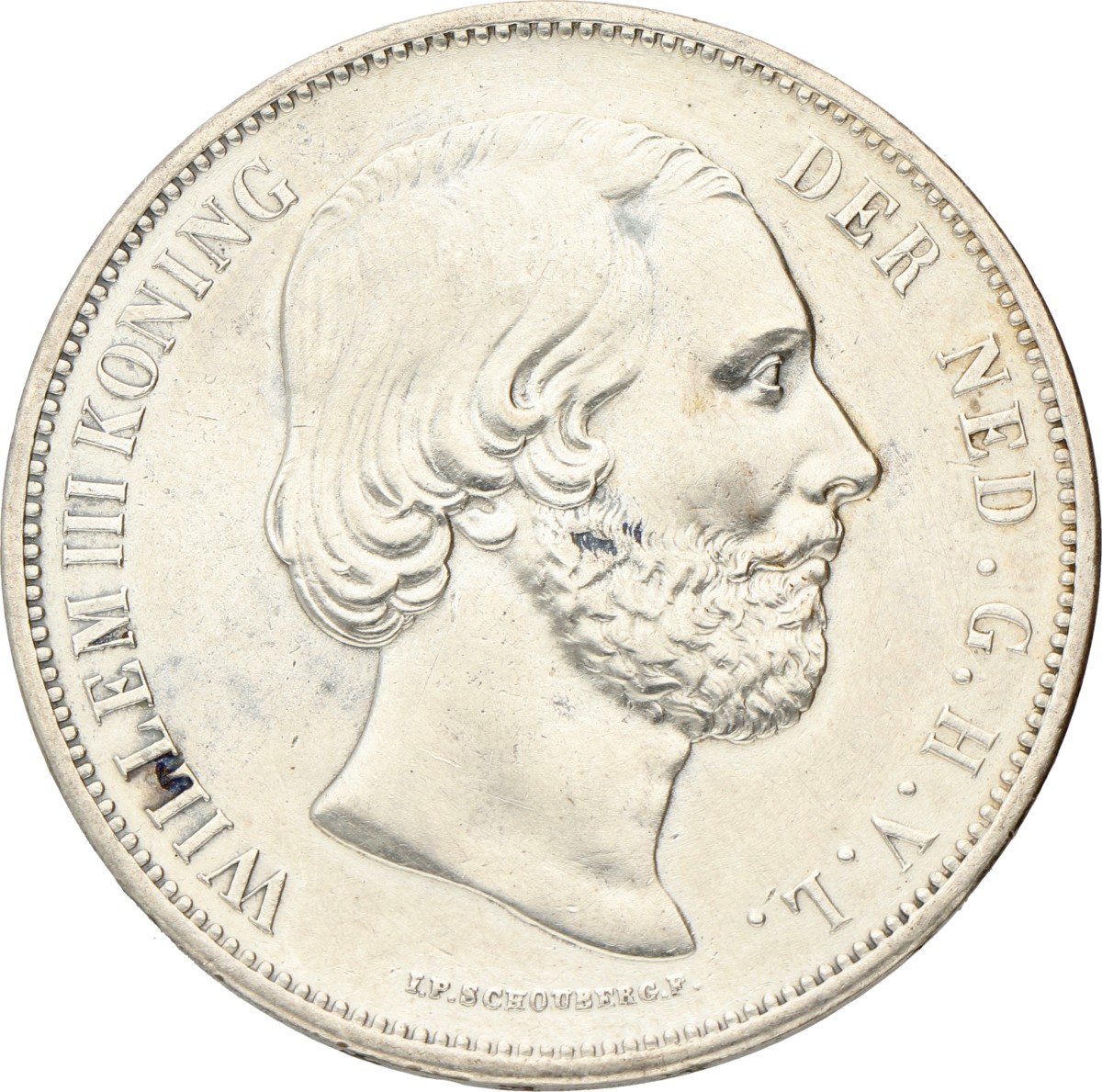 2½ Gulden. Willem III. 1867. Prachtig -.