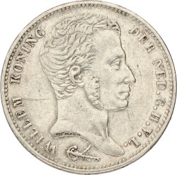 1 Gulden. Willem I. 1824 U. Zeer Fraai / Prachtig.