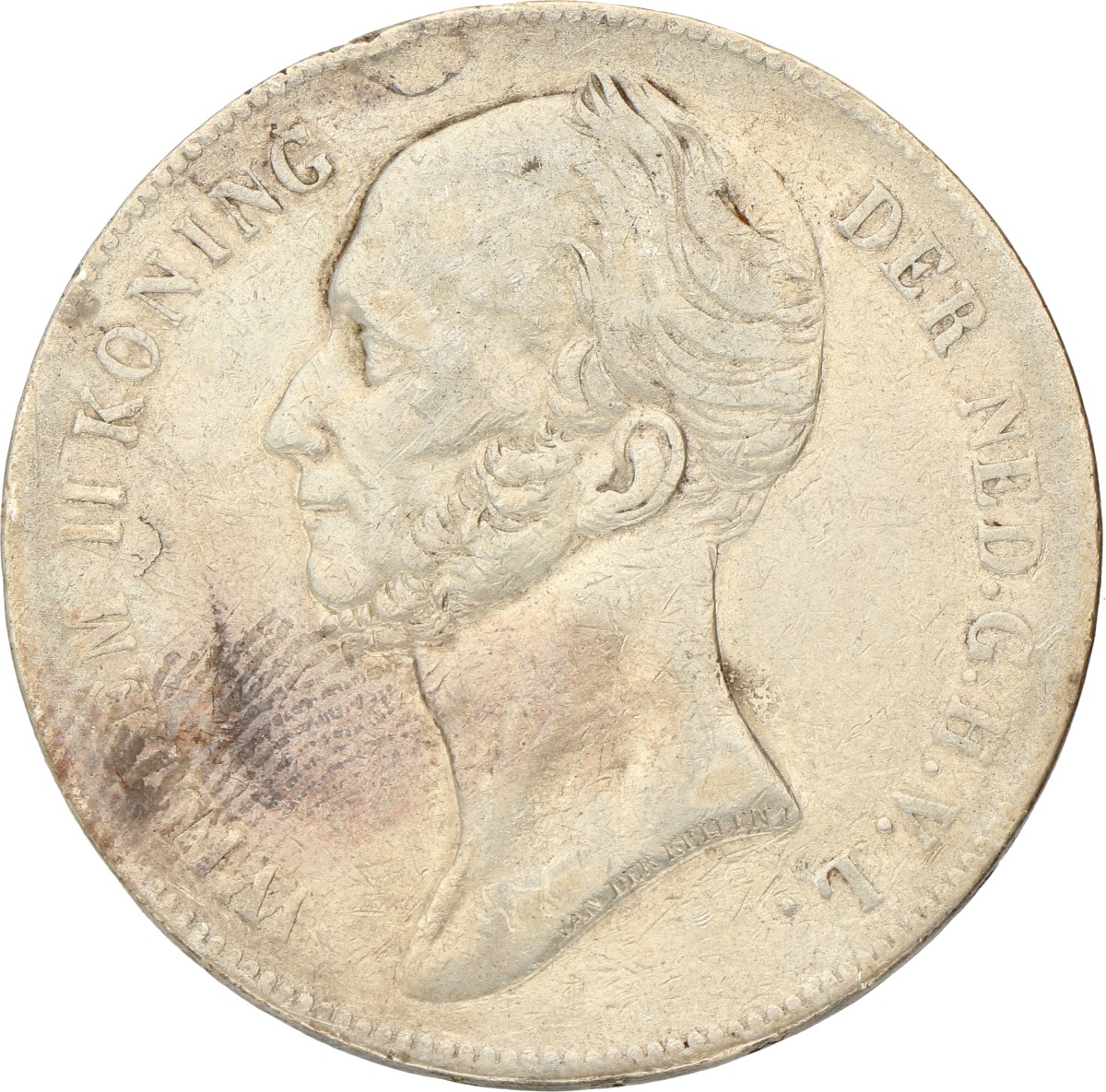 2½ Gulden. Willem II. 1842. Fraai.