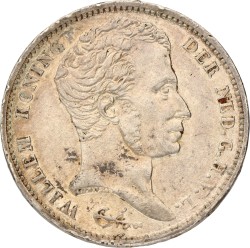 1 Gulden. Willem I. 1837 U. Zeer Fraai / Prachtig.