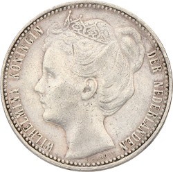 1 Gulden. Wilhelmina. 1901. Zeer Fraai +.