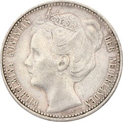 1 Gulden. Wilhelmina. 1901. Zeer Fraai +.