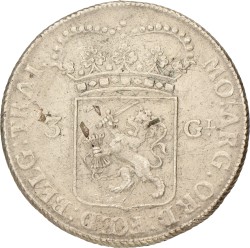 3 gulden- Generaliteits. Utrecht. 1795. Zeer Fraai.