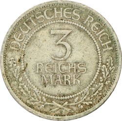 Germany. Weimar republic. 3 Mark - 700th anniversary Reichsfreiheit Lübeck. 1926 A. VF +.