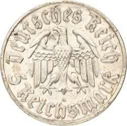 Germany. Third Reich. 5 Mark - Martin Luther. 1933 A. VF.