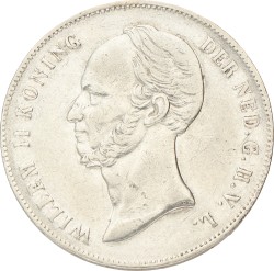 2½ Gulden. Willem II. 1849. Zeer Fraai / Prachtig.