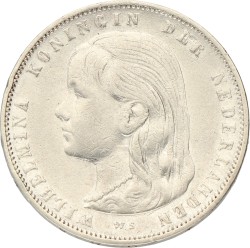 1 Gulden. Wilhelmina. 1896. Zeer Fraai / Prachtig.