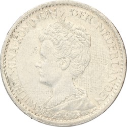 1 Gulden. Wilhelmina. 1913. Prachtig.