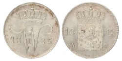 10 Cent. Willem I. 1825 B. Prachtig -.