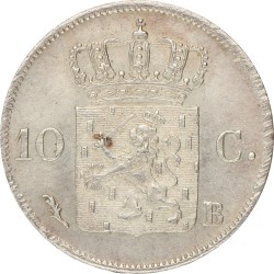 10 Cent. Willem I. 1825 B. Prachtig -.