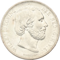 2½ Gulden. Willem III. 1867. Prachtig.